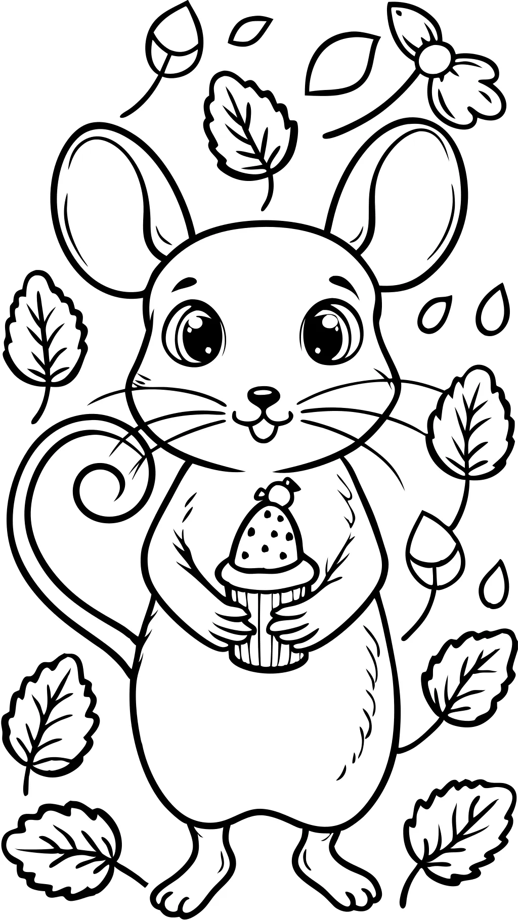 coloring page mouse